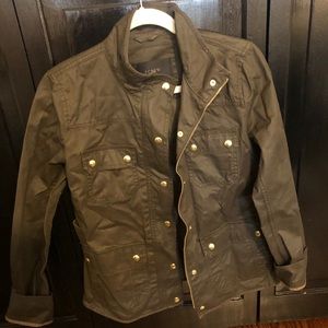 J Crew downtown field jacket army green